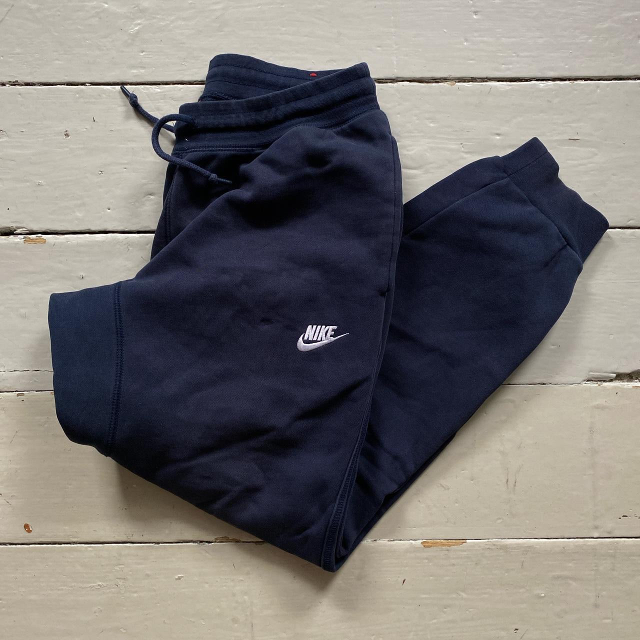 Nike Swoosh Navy Joggers (Medium)