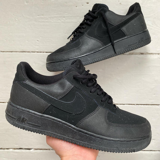 Nike Air Force 1 Black Suede (UK 8)