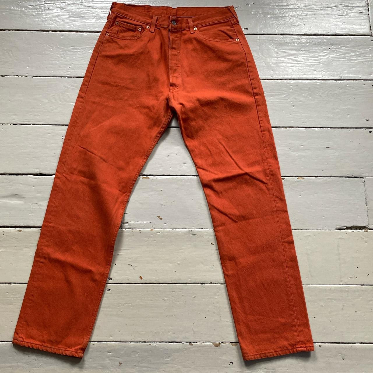 Levis 501 Orange Jeans (34/32)