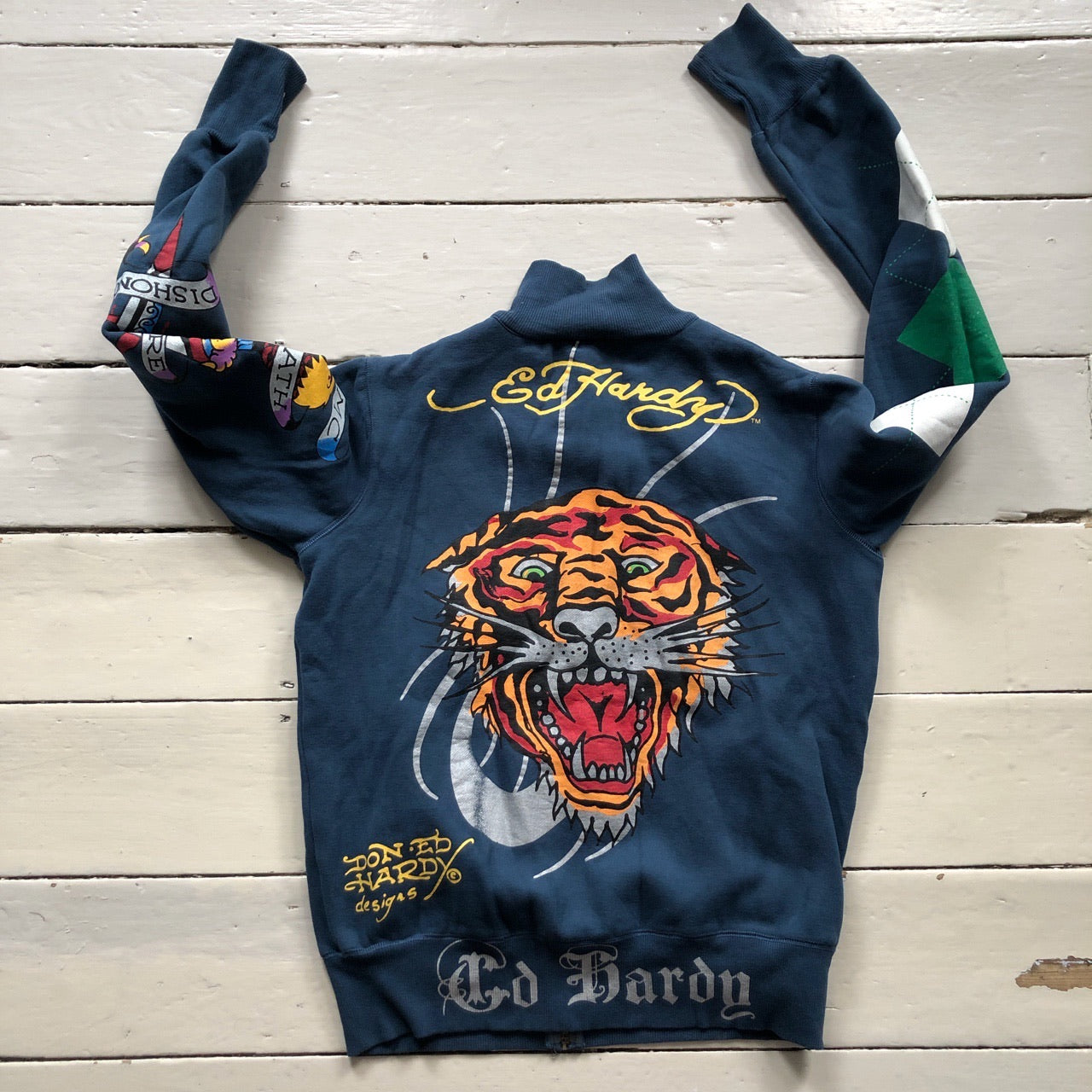 Ed Hardy Tiger Zip Sweatshirt (Large)