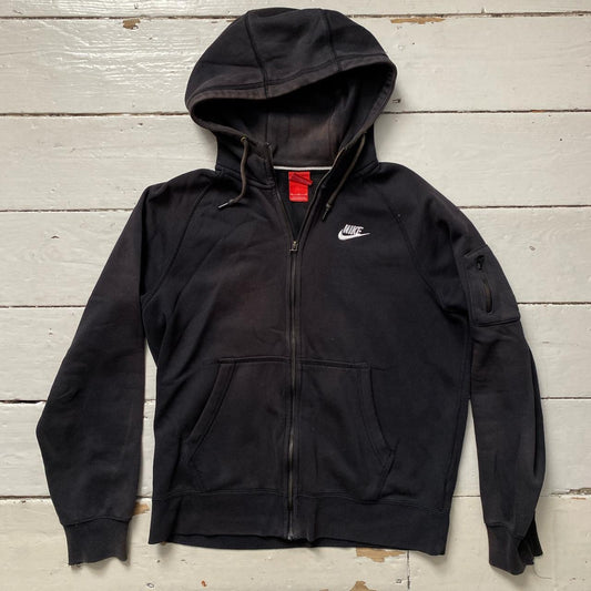 Nike Swoosh Black Hoodie (Medium)