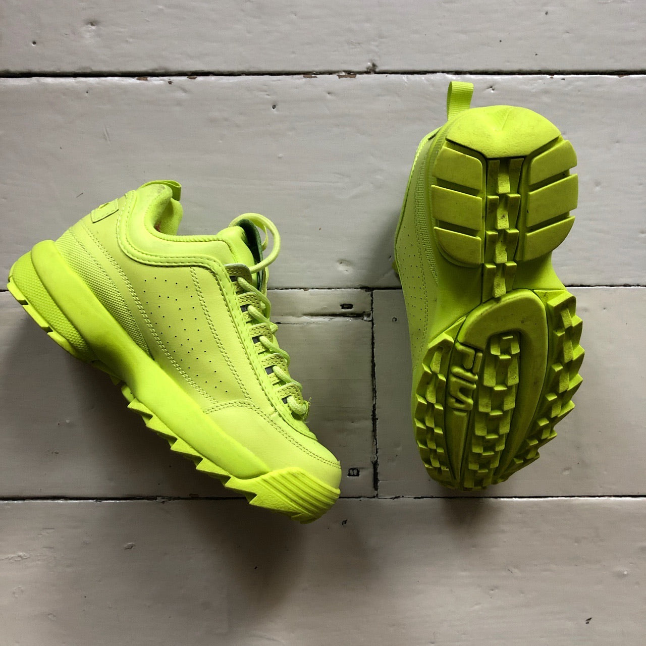 Fila Disruptor II Neon Green (UK 5)