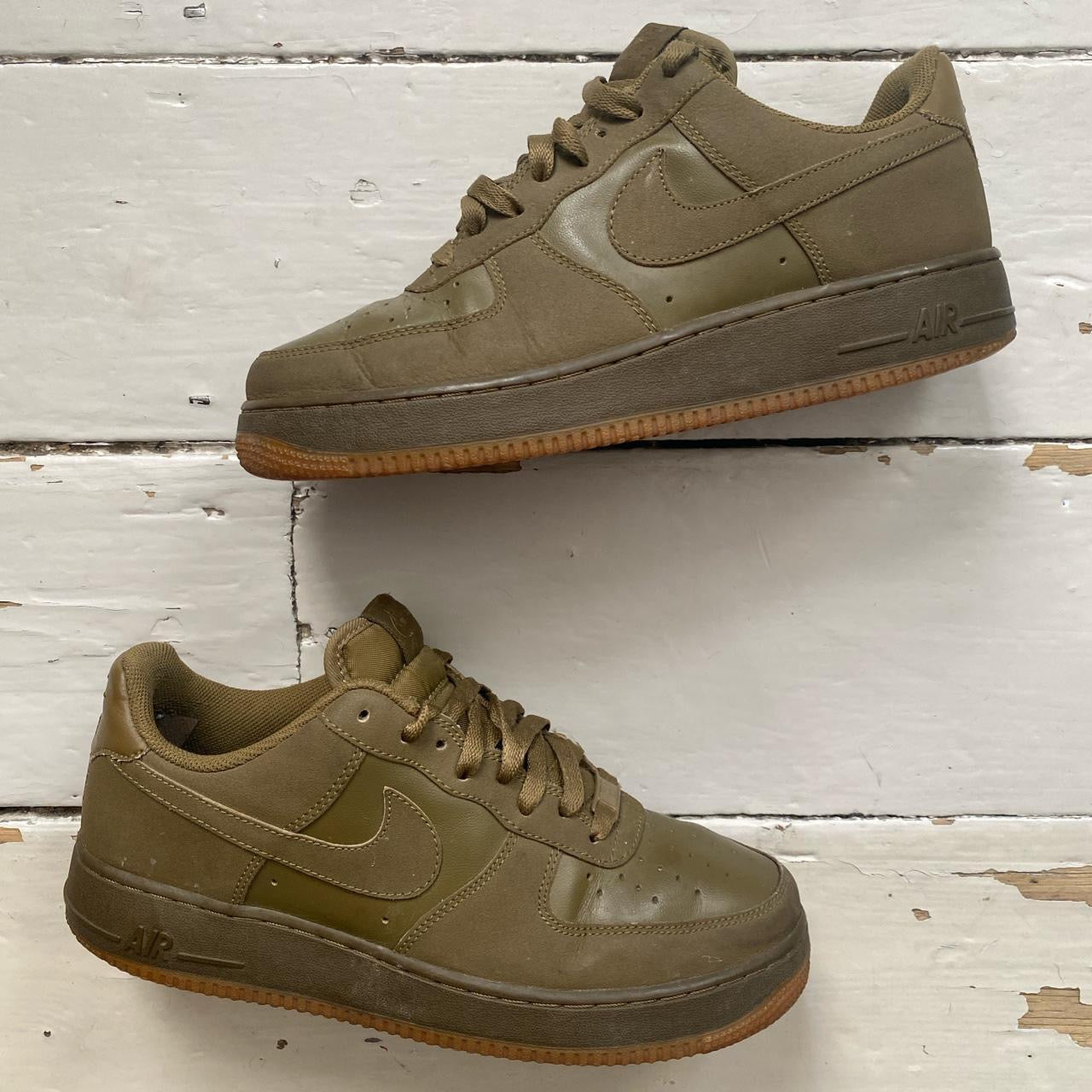 Nike Air Force 1 Khaki Green (UK 8)