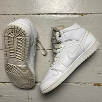 Jordan 1 Mid Platinum White (UK 10)