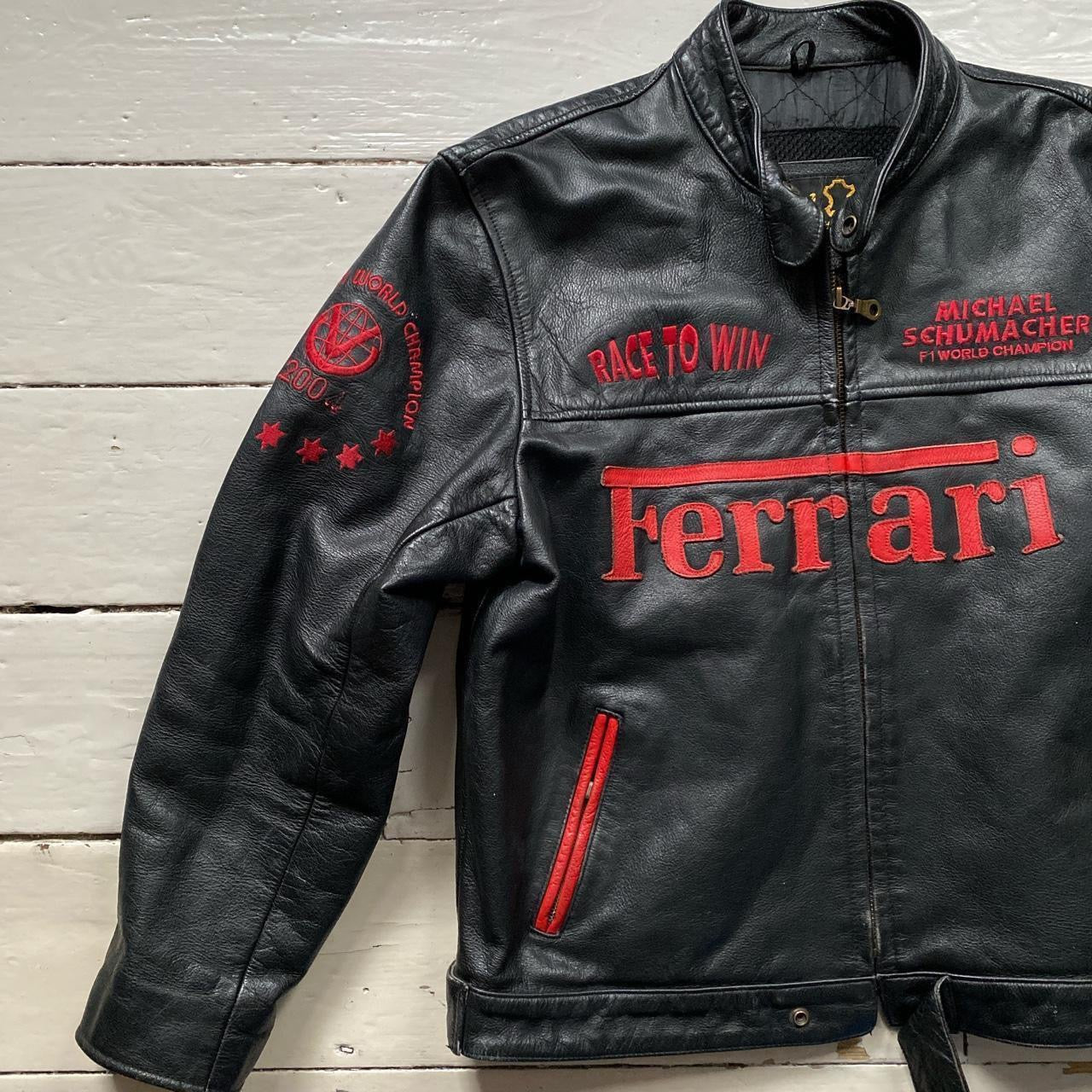 Ferrari Michael Schumacher Vintage Leather Jacket (XXL)