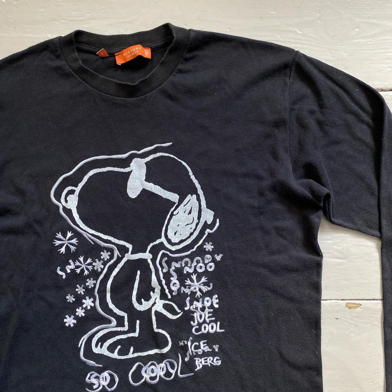 Iceberg History Vintage Snoopy Long Sleeve T Shirt (XL)