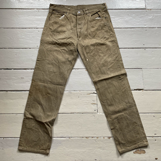 Levis 501 Khaki Jeans (34/31)