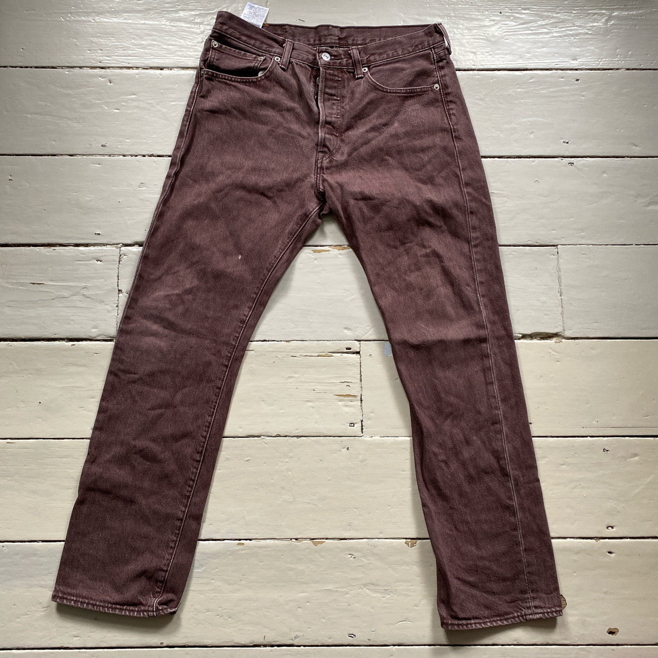 Levis Brown 501 Jeans (32/30)