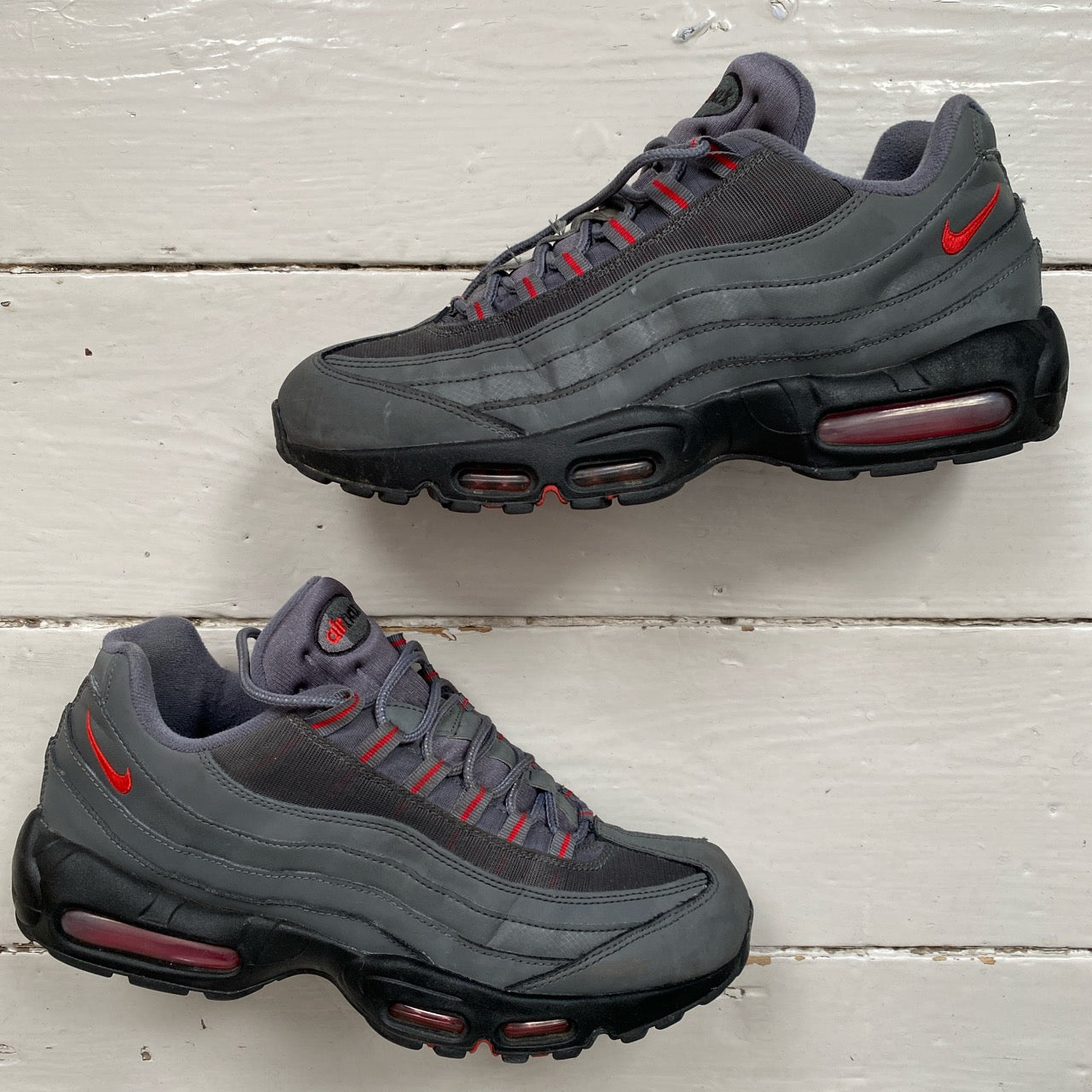 Nike Air Max 95 Grey and Red (UK 10)