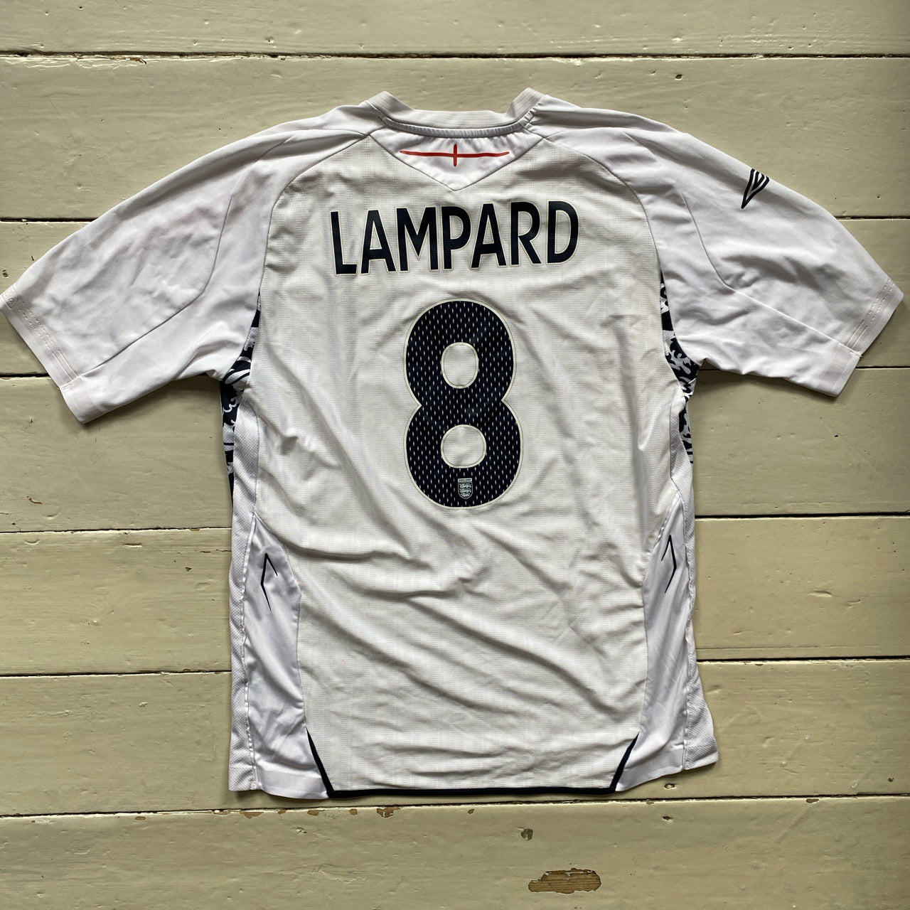 England Vintage Umbro Frank Lampard Football Jersey (Large)