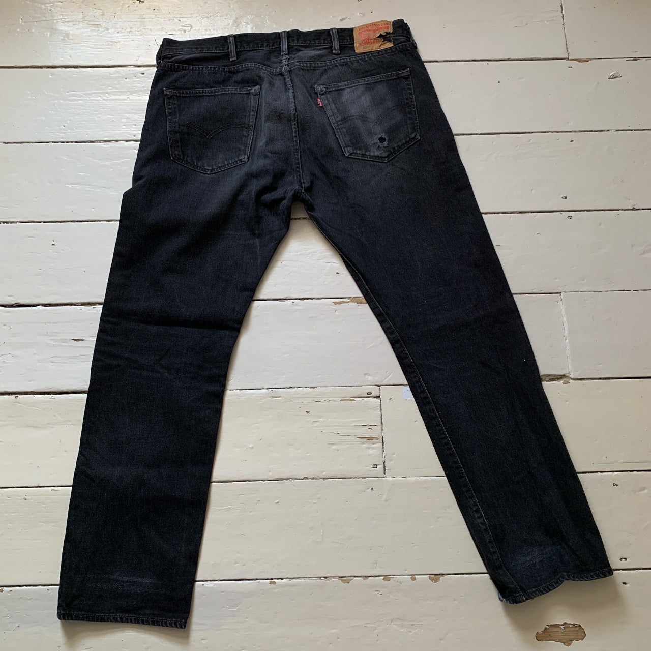 Levis 501 Black Jeans (38/32)