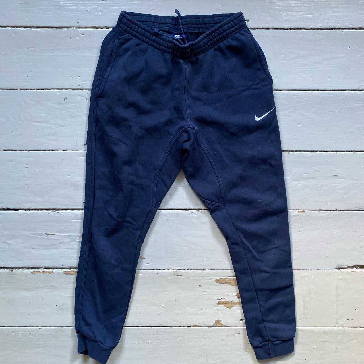 Nike Swoosh Navy Joggers (Small)