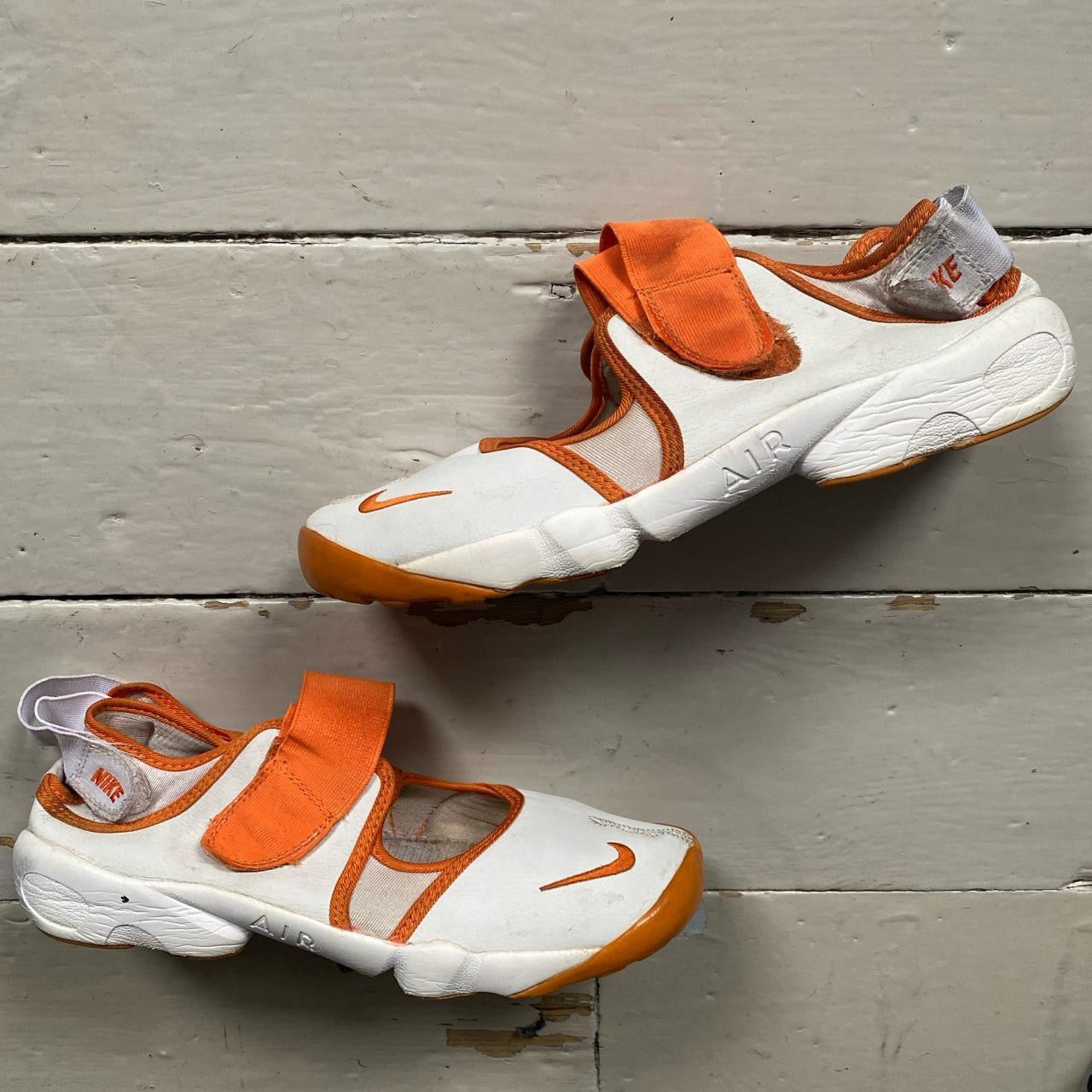 Nike Air Rift White and Orange (UK 11)