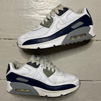 Nike Air Max 90 White Navy (UK 4.5)