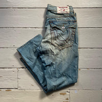 True Religion Brown Stitch Jeans (34/29)