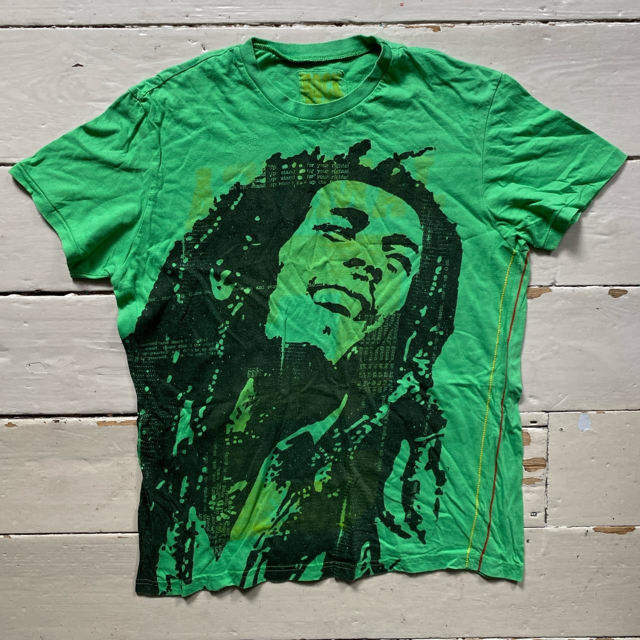 Bob Marley Green T Shirt (Small)