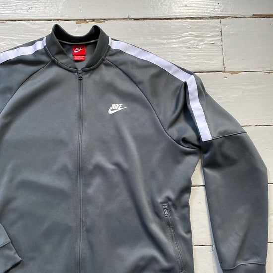 Nike Swoosh Grey Track Jacket (XXL)