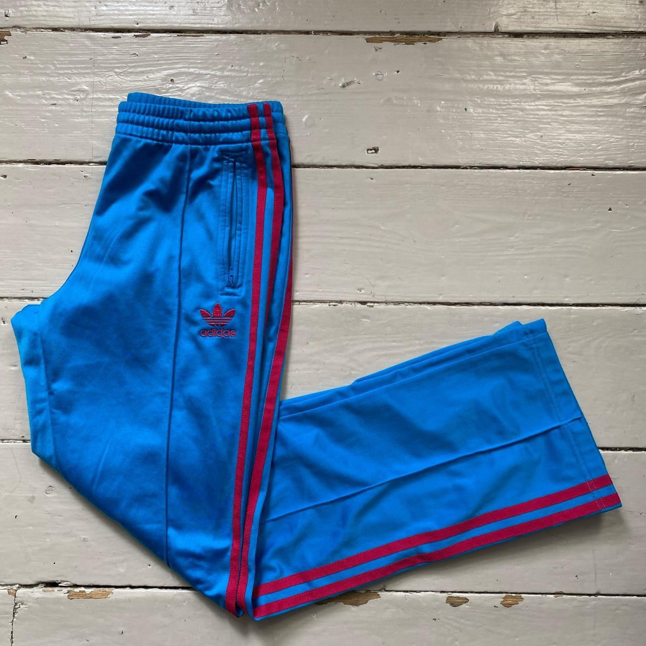 Adidas SST Blue and Pink Bottoms (W28)