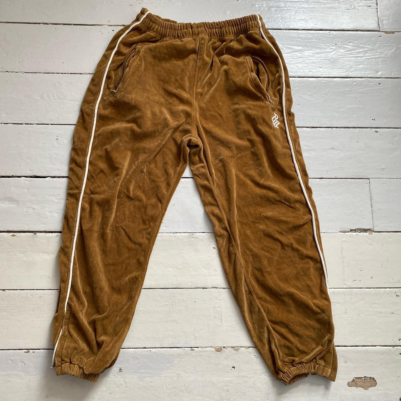 Rocawear Vintage Full Brown Velour Tracksuit (XL)