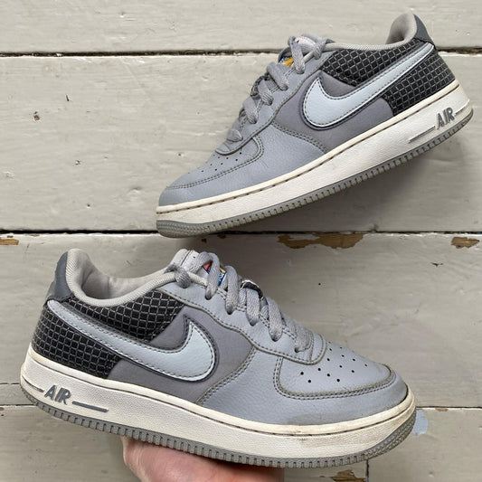 Nike Air Force 1 Grey and White (UK 5)