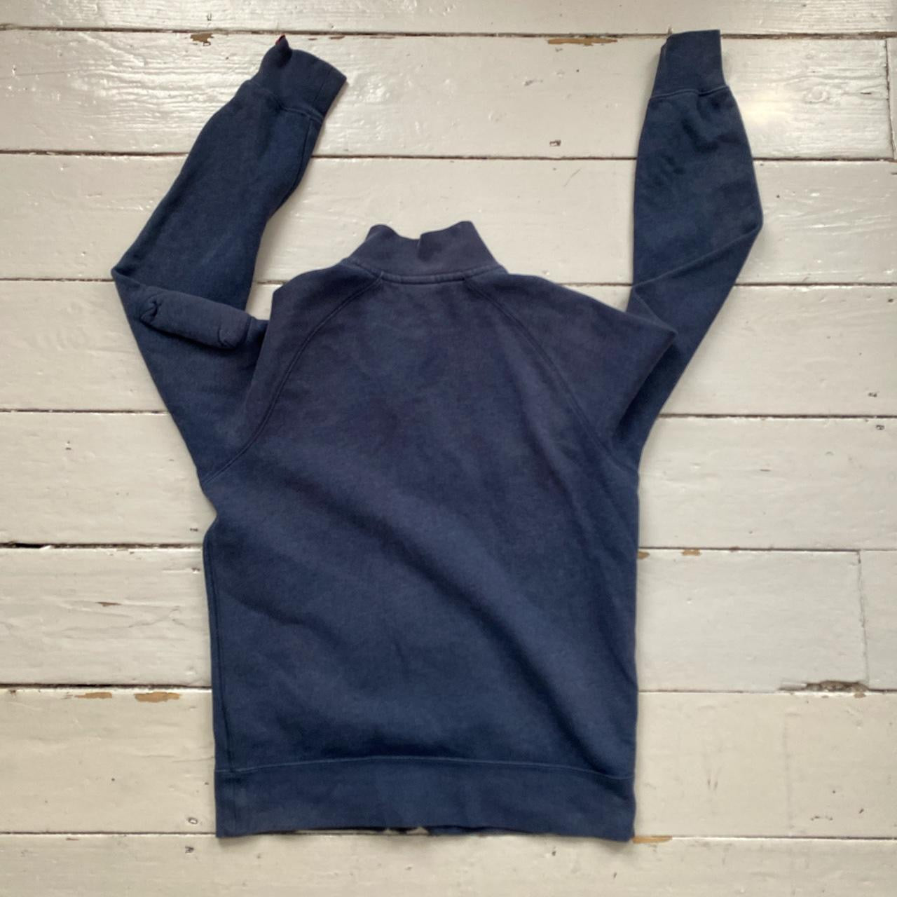 Nike Swoosh Navy Zip Jumper (Small)
