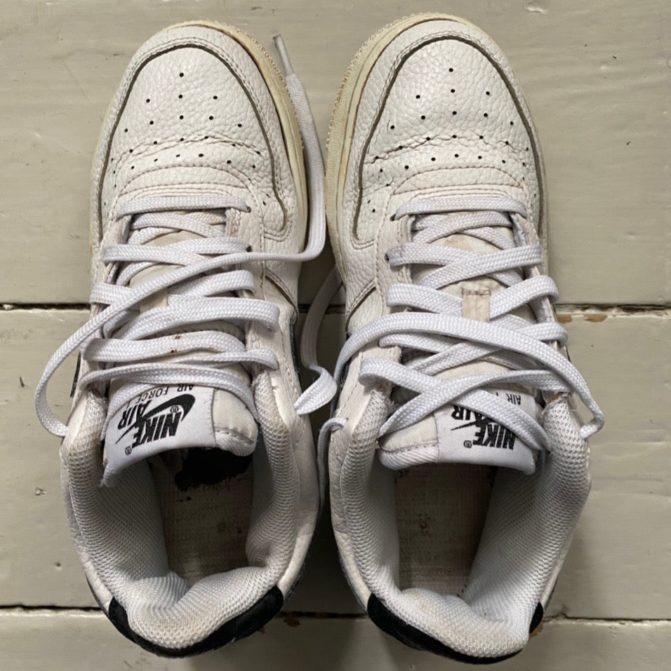 Nike Air Force 1 White and Black (UK 6)