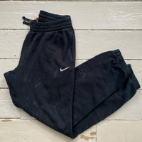 Nike Swoosh Black Joggers (Large)