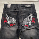 G UNIT Vintage Embroidered Skull Jeans