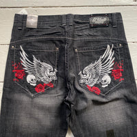 G UNIT Vintage Embroidered Skull Jeans