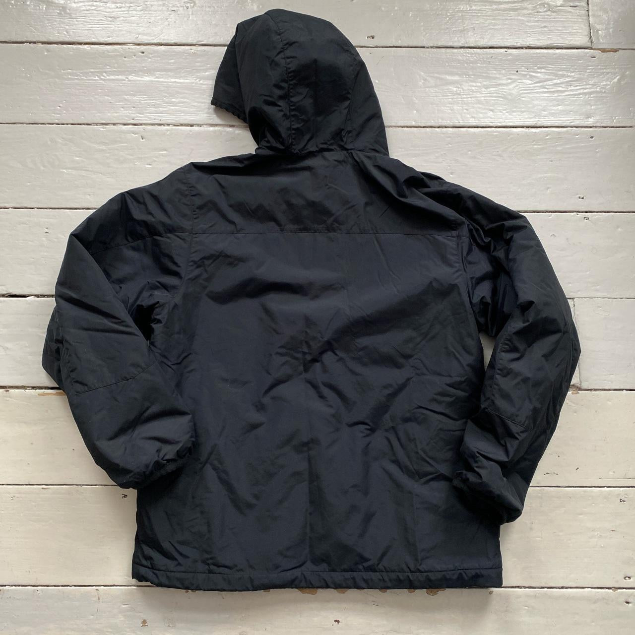 Nike Swoosh Black Windbreaker Jacket (Large)