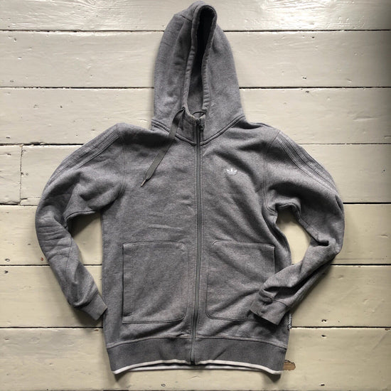 Adidas Grey Cotton Tracksuit (Small)