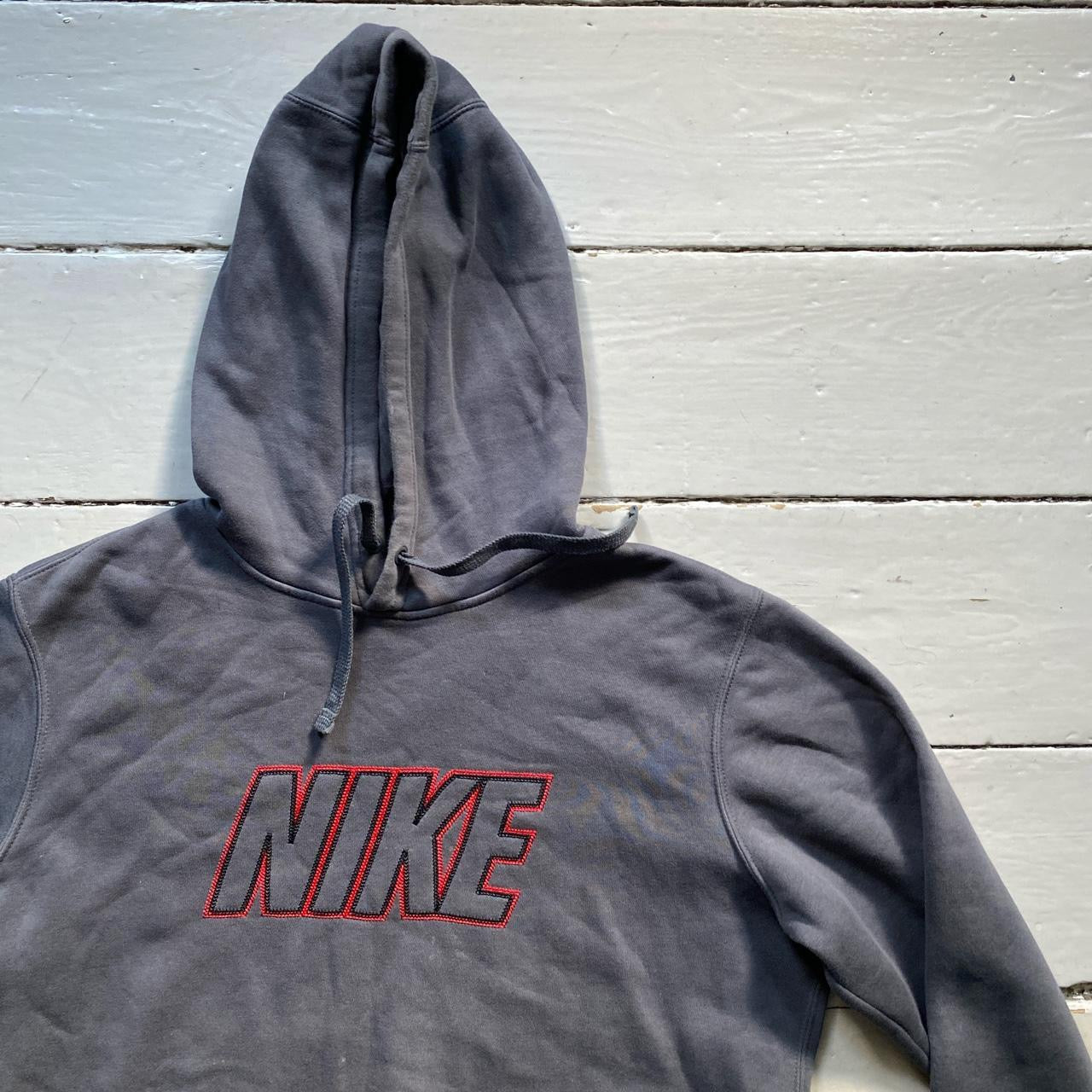 Nike Club Stitch Grey Hoodie (Medium)