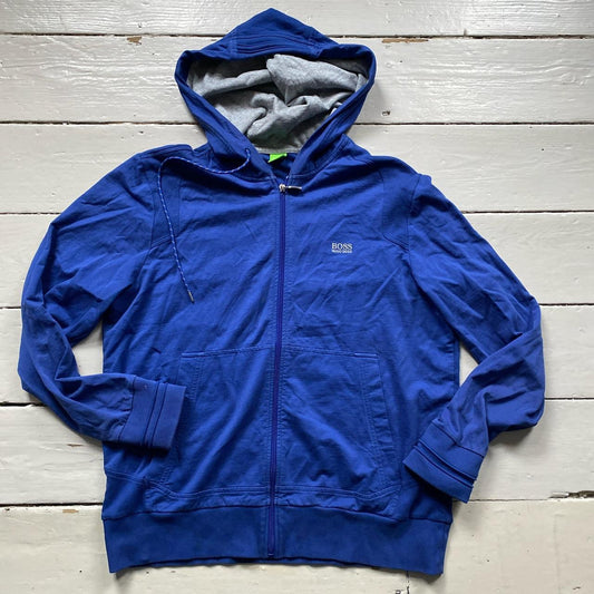 Hugo Boss Blue Zip Hoodie (XL)