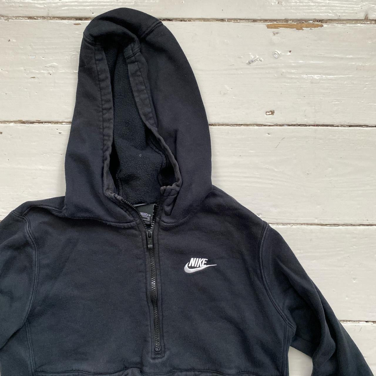 Nike Swoosh Black Quarter Zip (Fit Womens Small)
