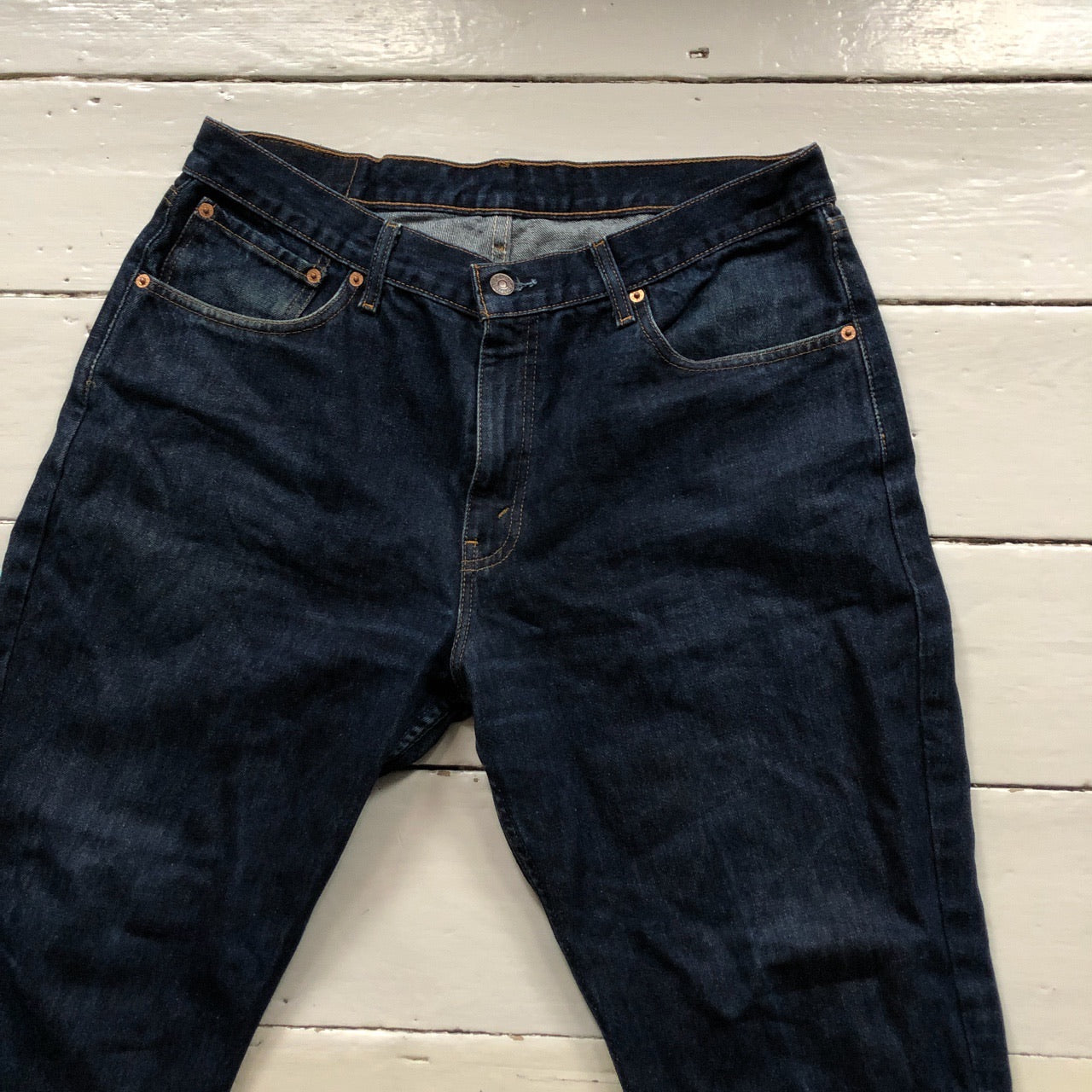 Levis 501 Dark Navy Jeans (36/26)
