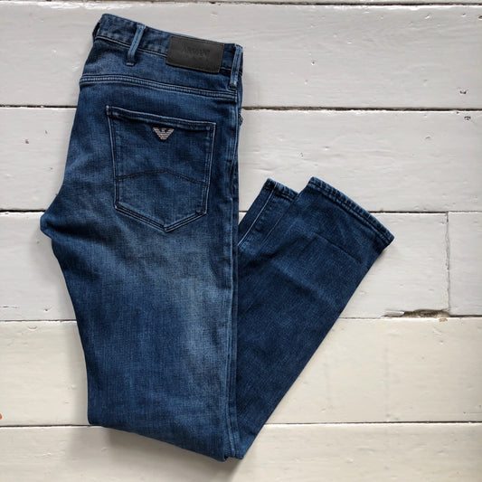 Armani Slim Fit Navy Jeans (32/32)