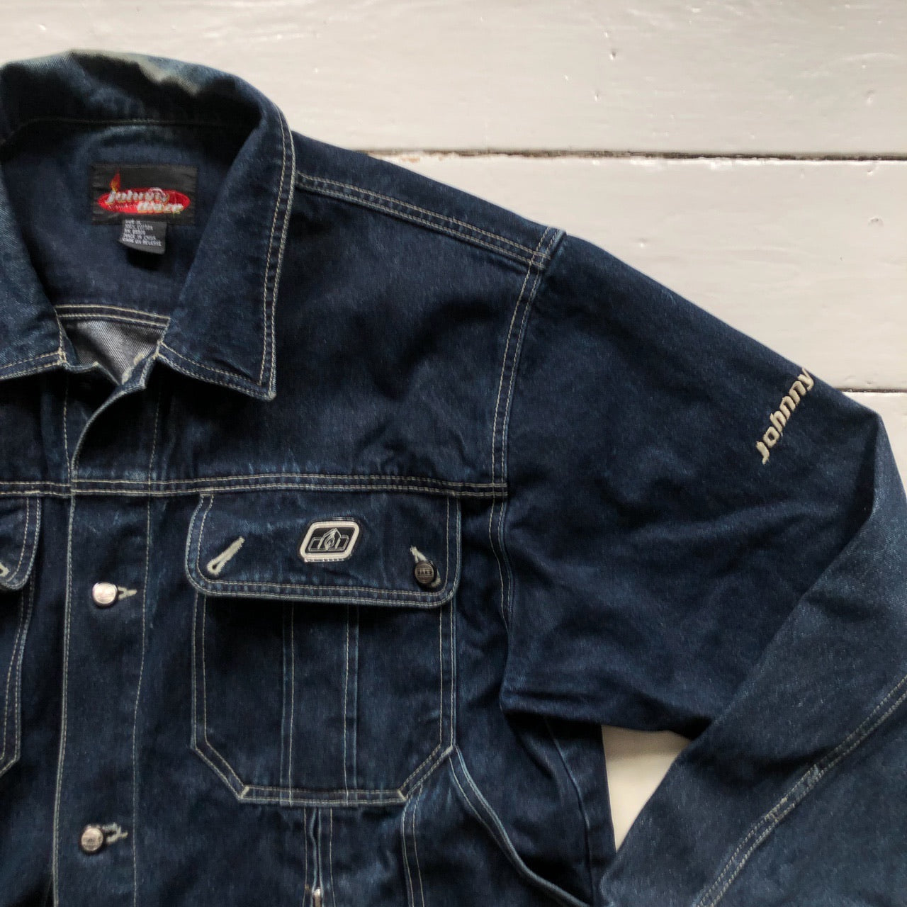 Johnny Blaze Vintage Denim Jacket (XL)