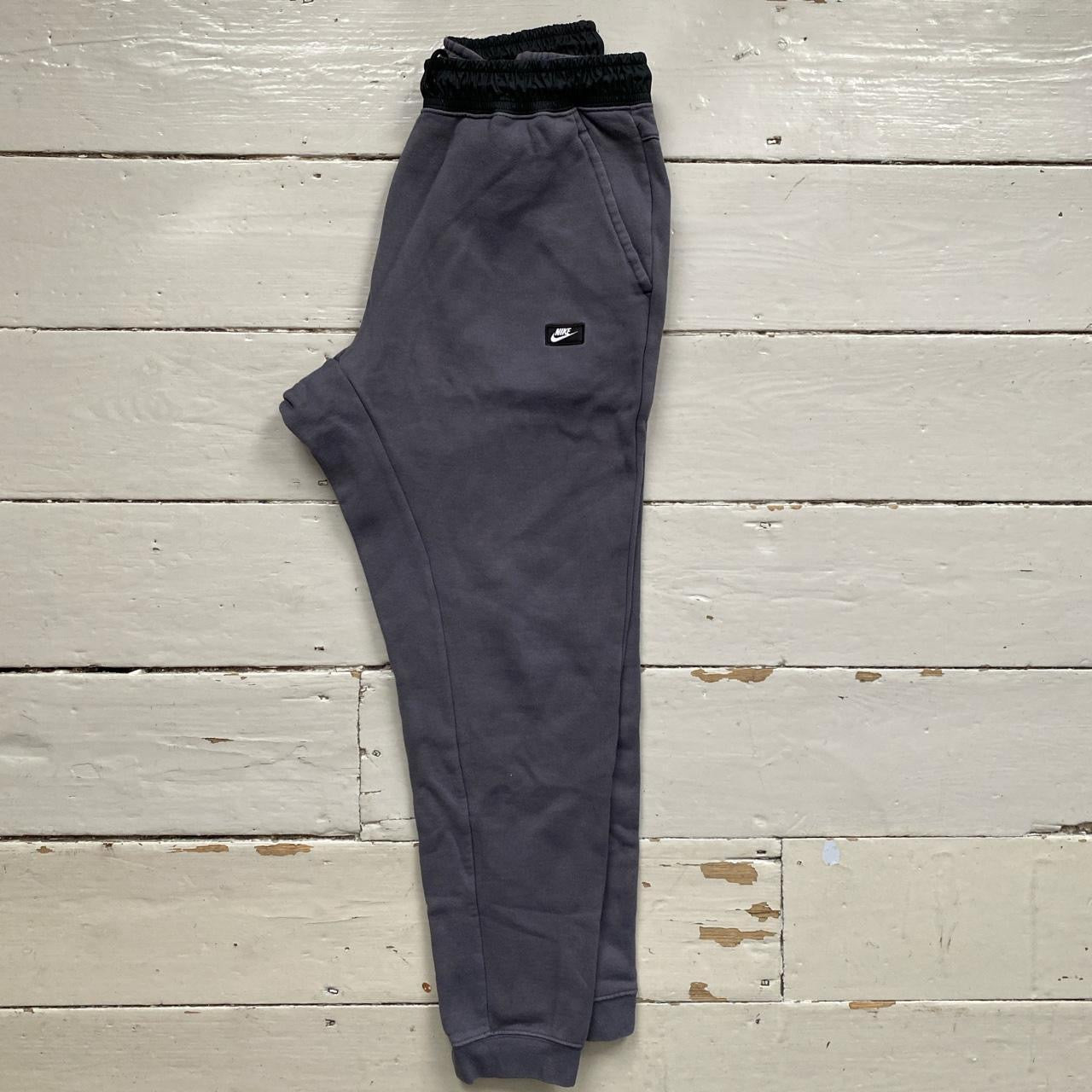 Nike Box Logo Swoosh Grey Joggers (Large)