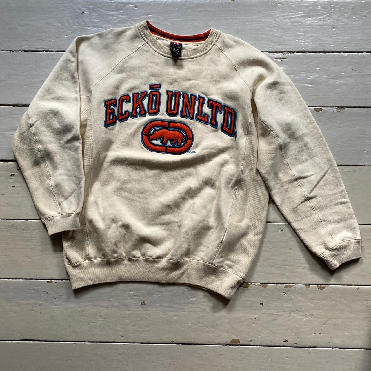 Ecko Unltd Vintage Cream Hoodie (Large)