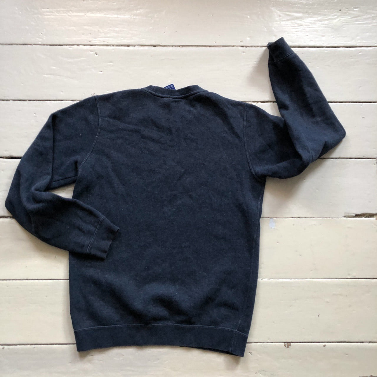 Nike Swoosh Navy Sweatshirt (Small)