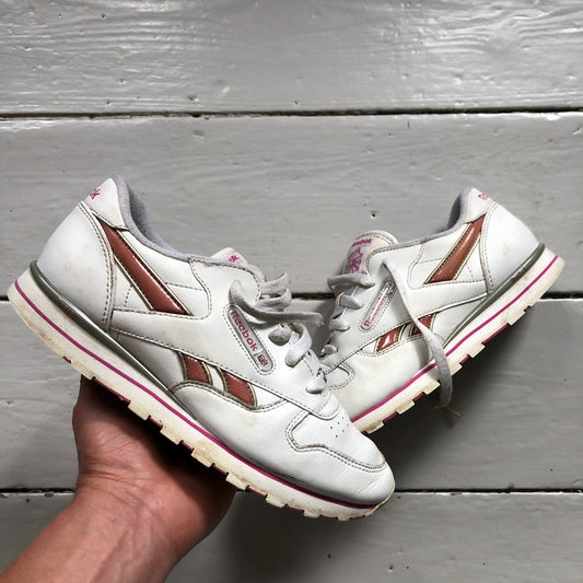 Reebok Classics White and Pink (UK 5)