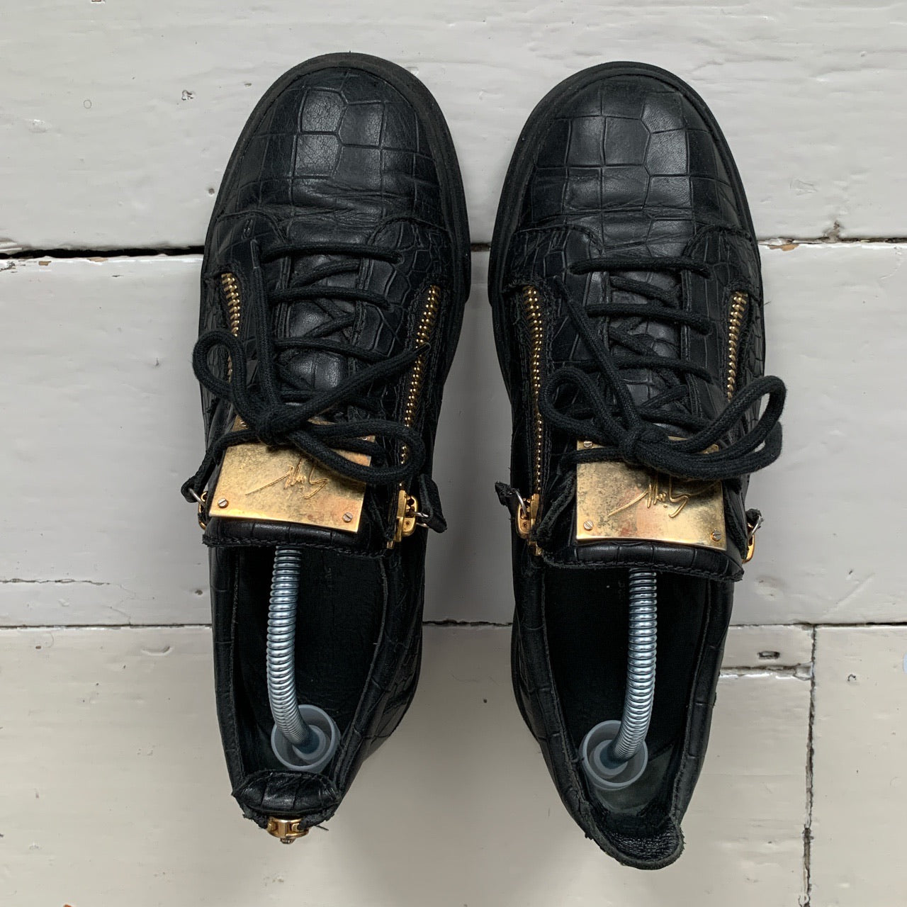 Giuseppe Zanotti Crocodile Scale Trainers (UK 7)
