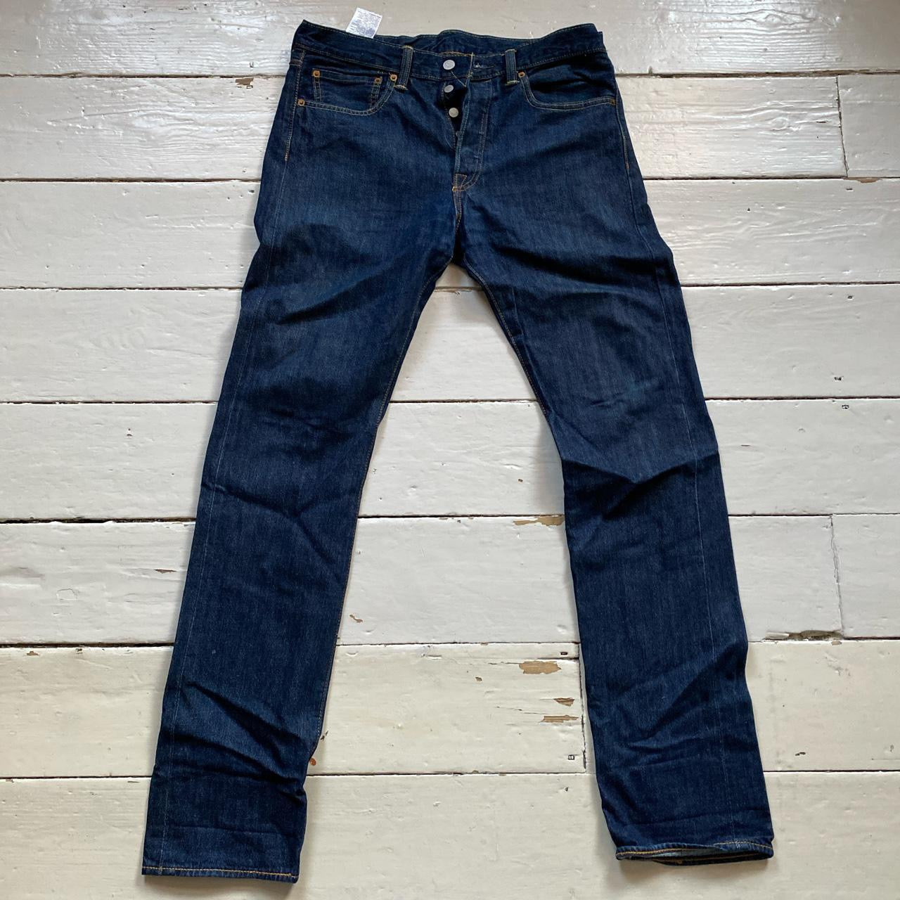 Levis Classic 501 Dark Navy Jeans (32/34)