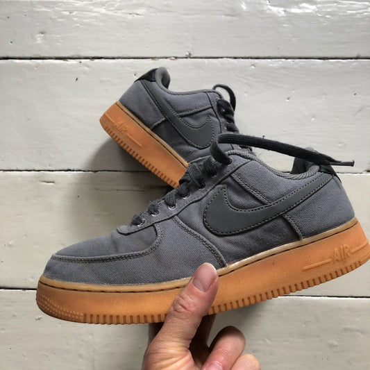 Nike Air Force 1 Grey and Gum Sole (UK 7)