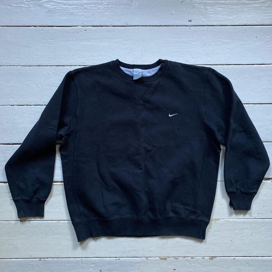 Nike Swoosh Vintage Black Jumper (XL)