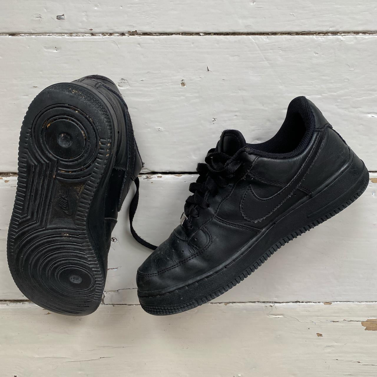 Nike Air Force 1 Black UK 6 Wear Garson