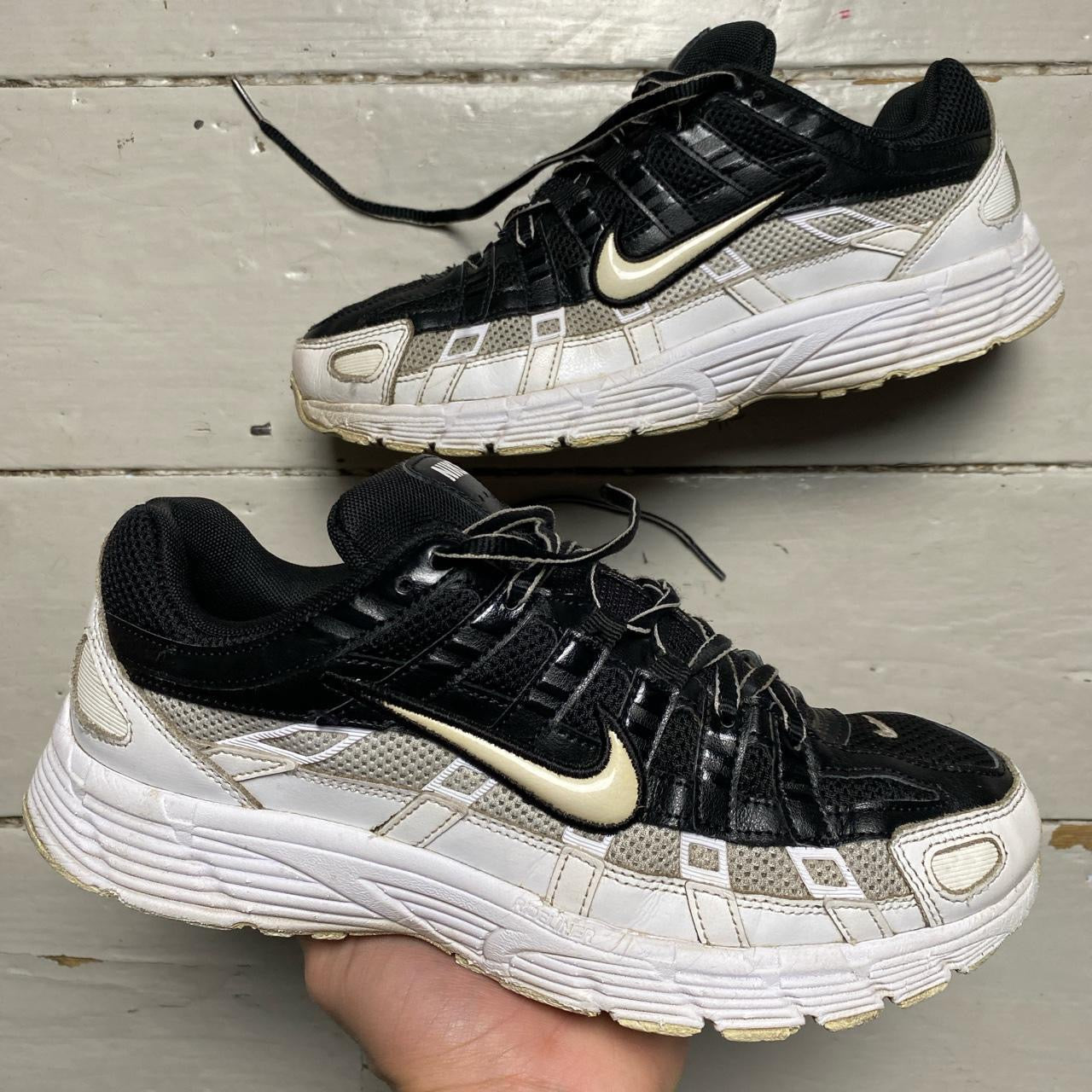 Nike P-6000 Black and White Womens (UK 7)