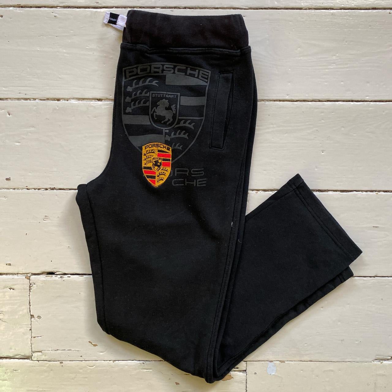 Porsche Black Joggers (Medium)