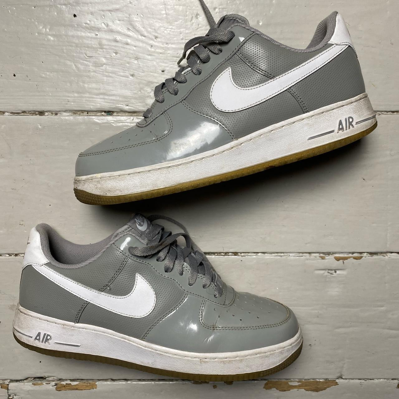 Nike Air Force 1 Patent Grey (UK 9.5)