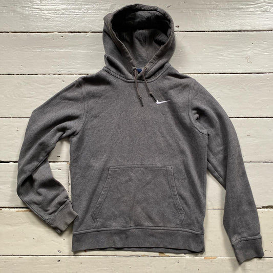 Nike Swoosh Grey Hoodie (Small)